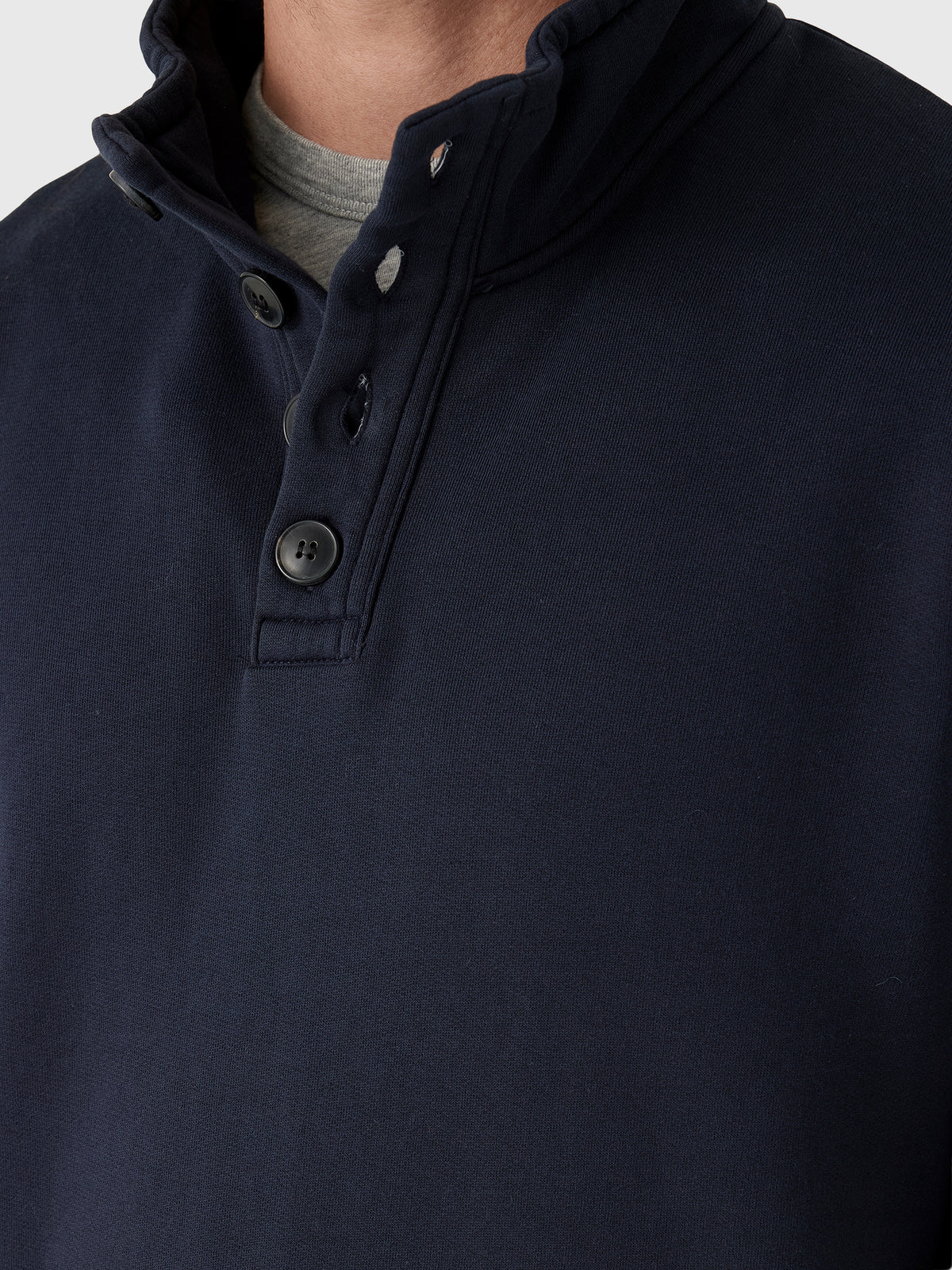 Citizens Of Humanity Men's Half Button Pullover - Saint Bernard
