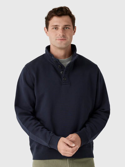 Citizens Of Humanity Men's Half Button Pullover - Saint Bernard
