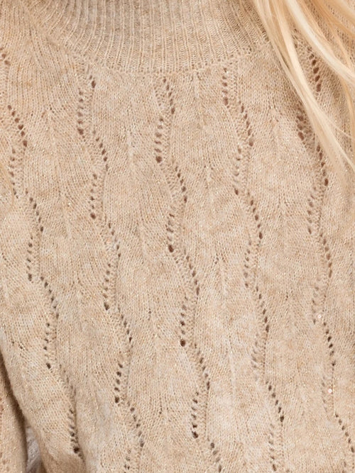 Molly Bracken Girls' Openwork Knit Sweater - Saint Bernard