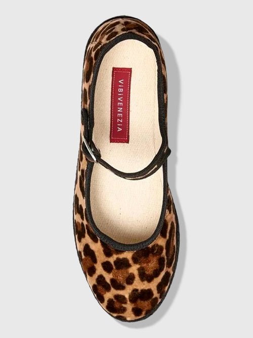 Vibi Venezia Women's Mary Jane Velvet Flat