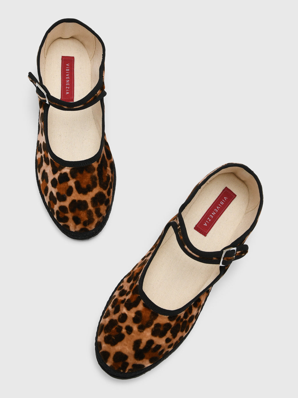 Vibi Venezia Women's Mary Jane Velvet Flat - Saint Bernard