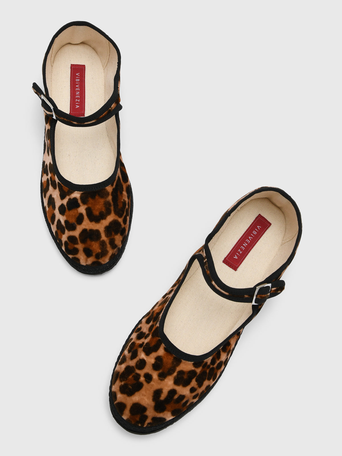 Vibi Venezia Women's Mary Jane Velvet Flat - Saint Bernard
