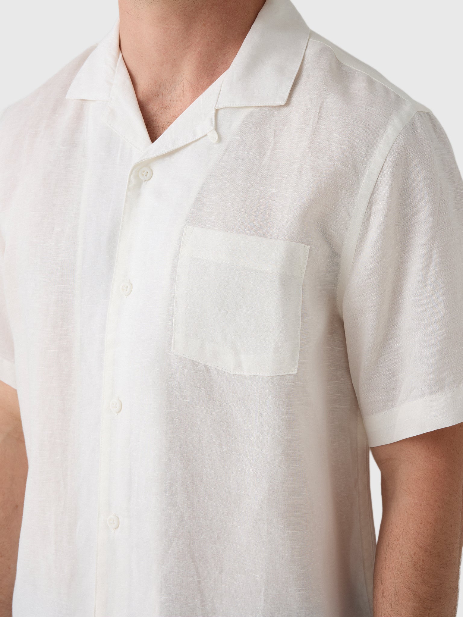 Onia Men's Air Linen Convertible Vacation Shirt - Saint Bernard