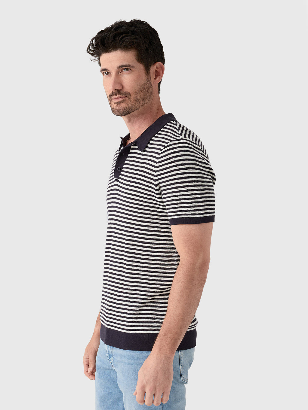 Onia Men's Cotton Textured Knit Polo - Saint Bernard