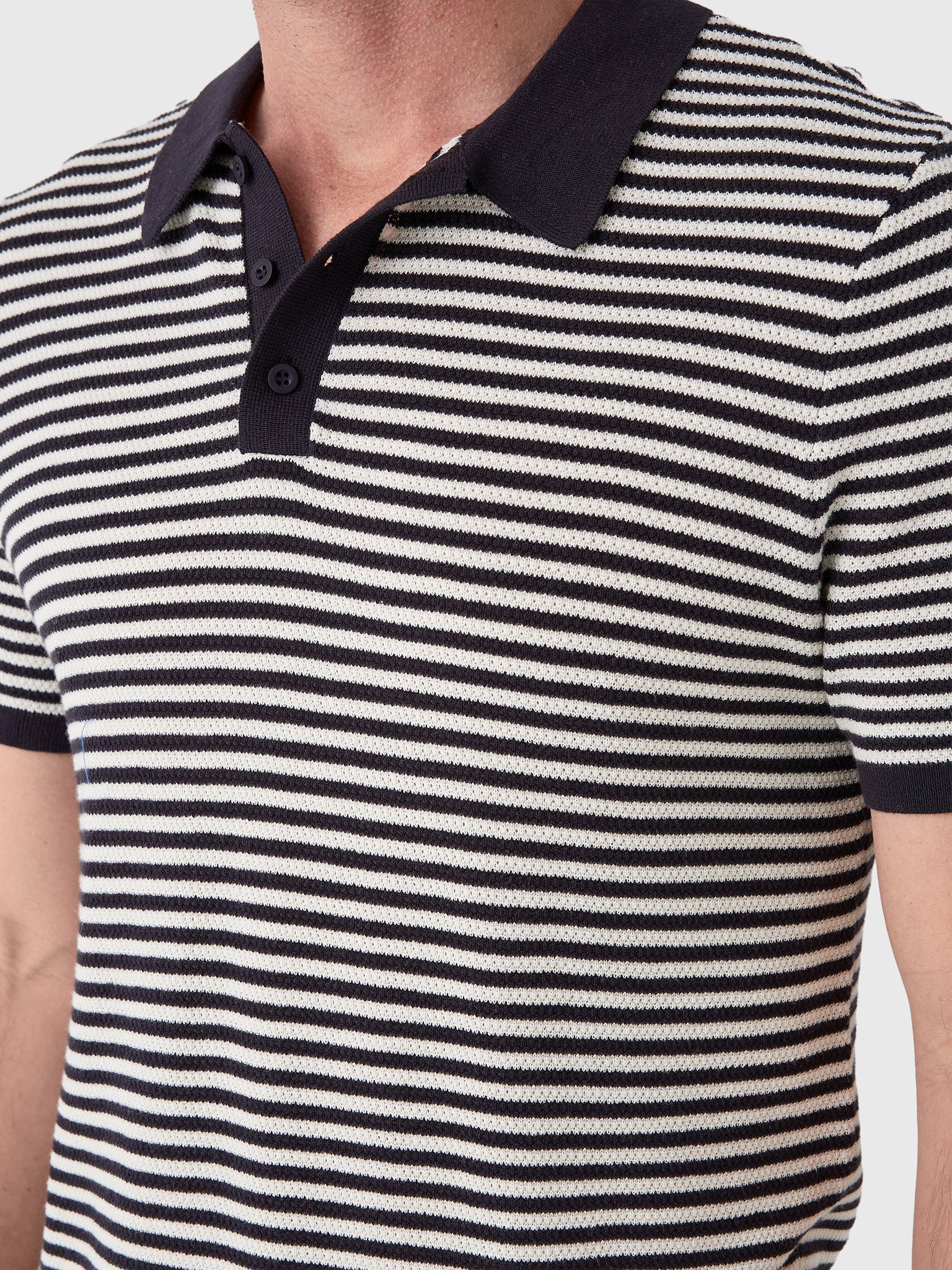 Onia Men's Cotton Textured Knit Polo - Saint Bernard