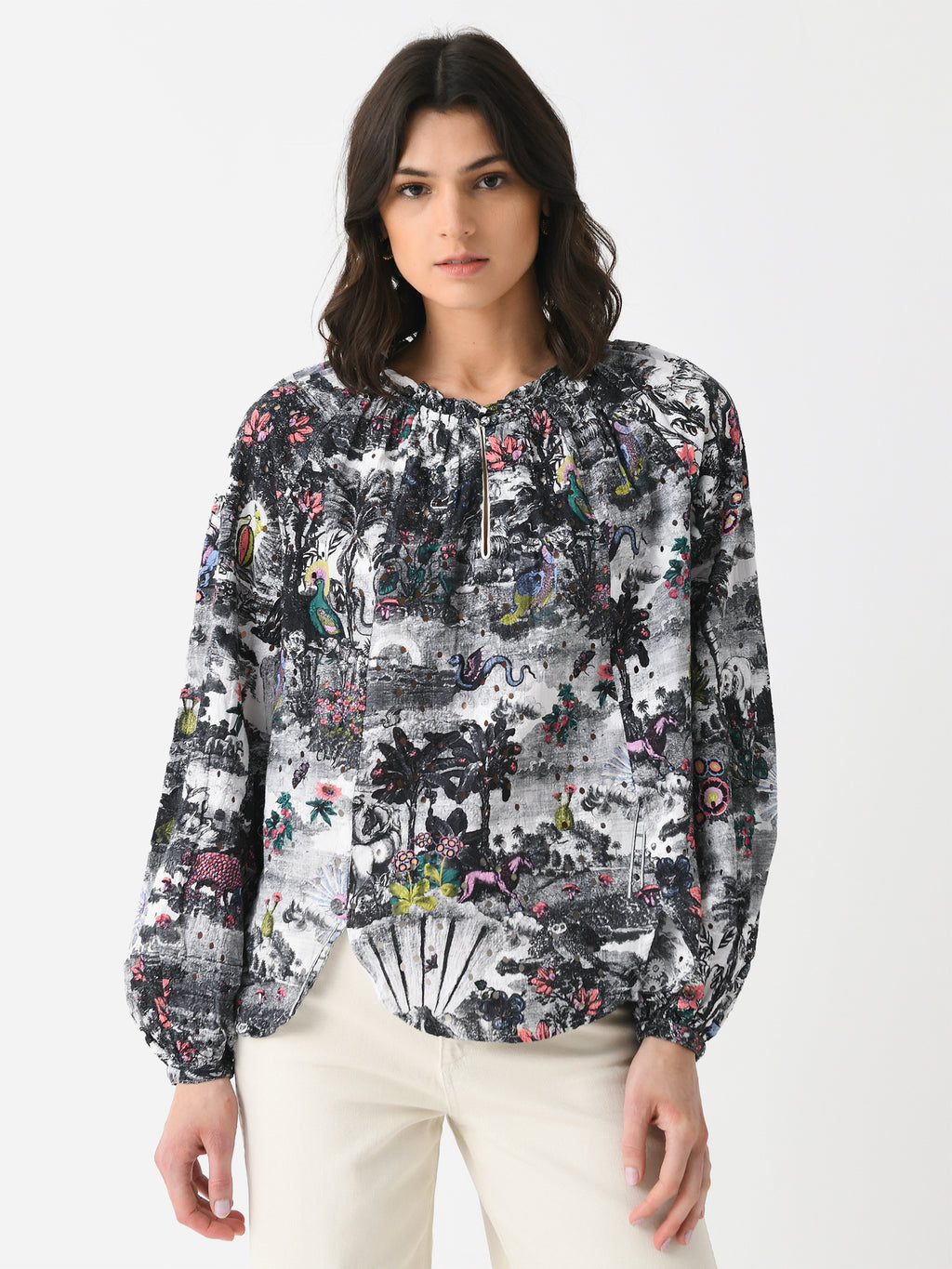 Chufy Women's Tulip Blouse - Saint Bernard