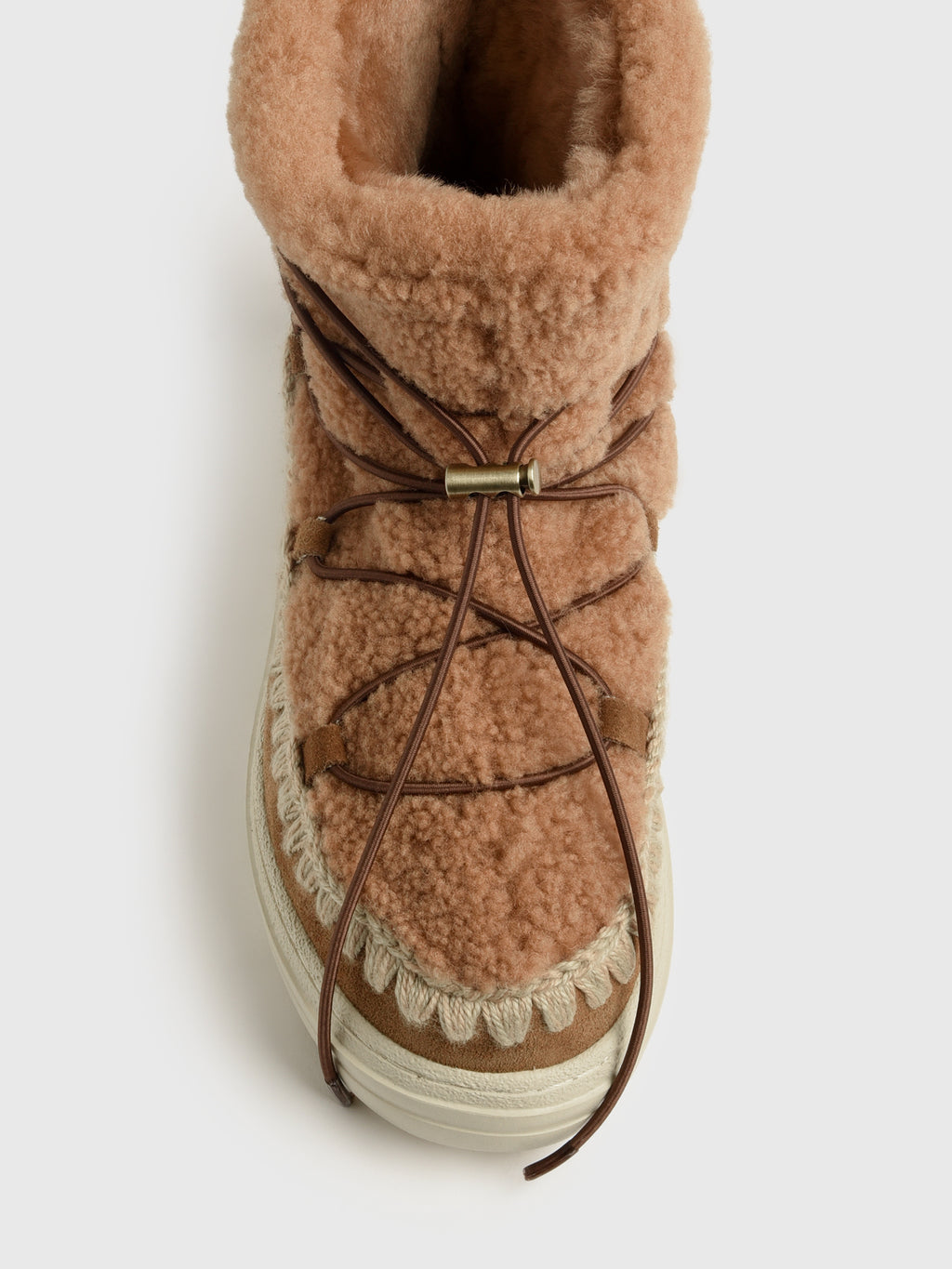 MOU Women's Eskimo Sneaker Bold Scoubidou Lace Boot Saint Bernard