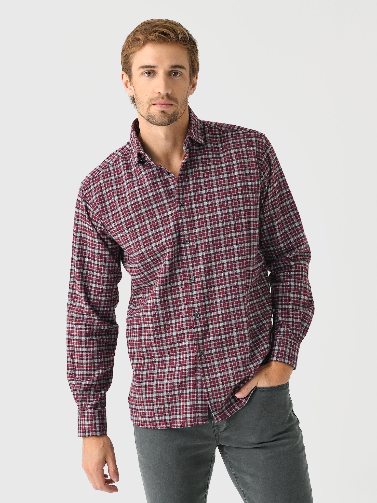 Miller Westby Men's Cory Button-Down Shirt - Saint Bernard