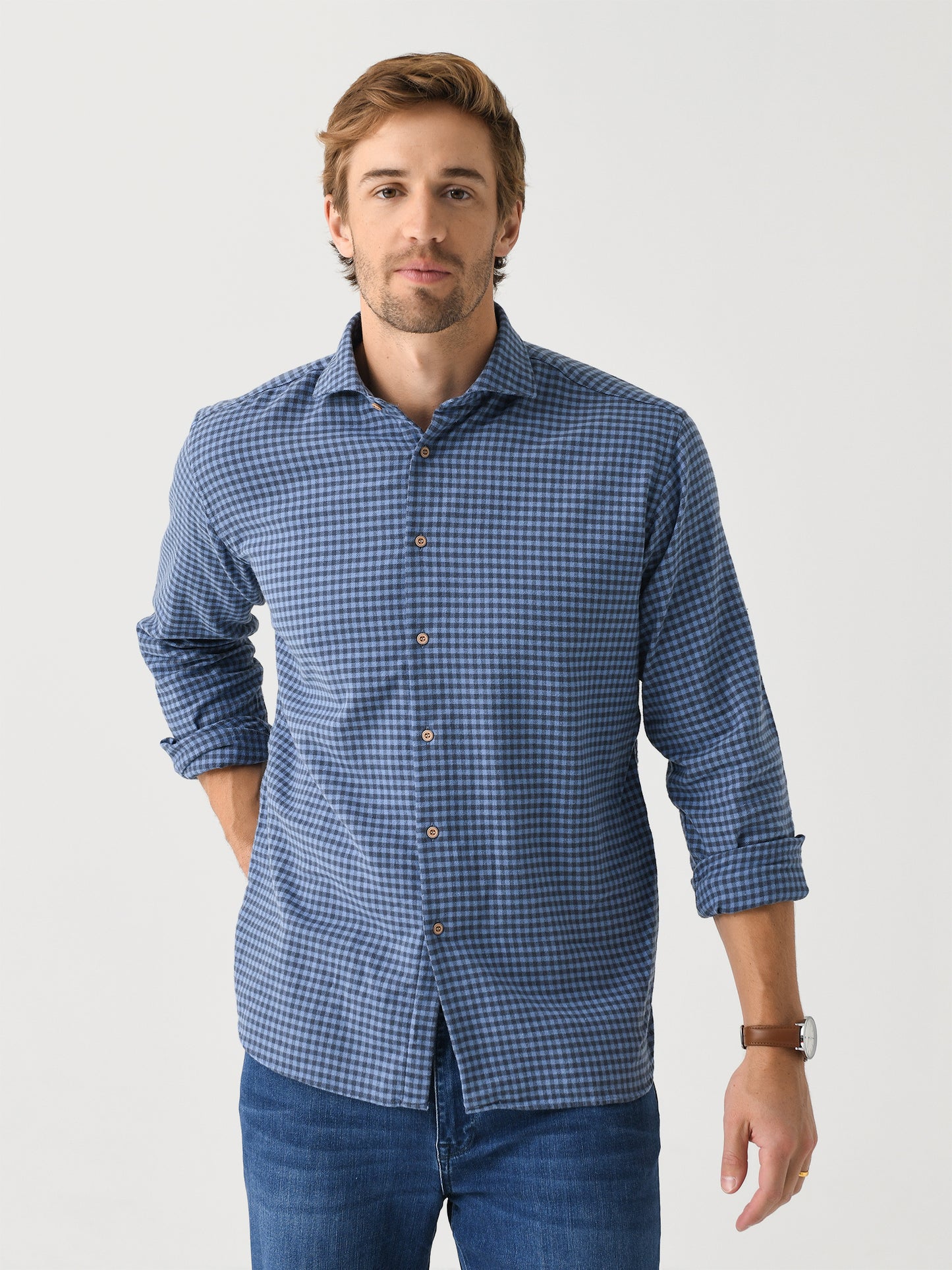 Miller Westby Men's Blackwell Cut Away Button-Down Shirt - Saint Bernard