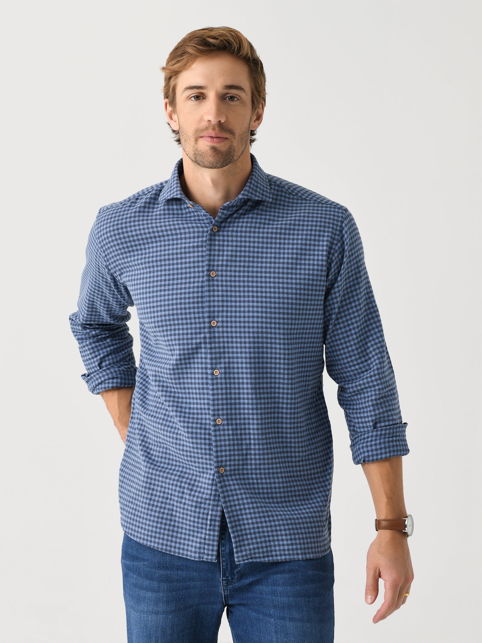 Miller Westby Men's Blackwell Cut Away Button-Down Shirt - Saint Bernard