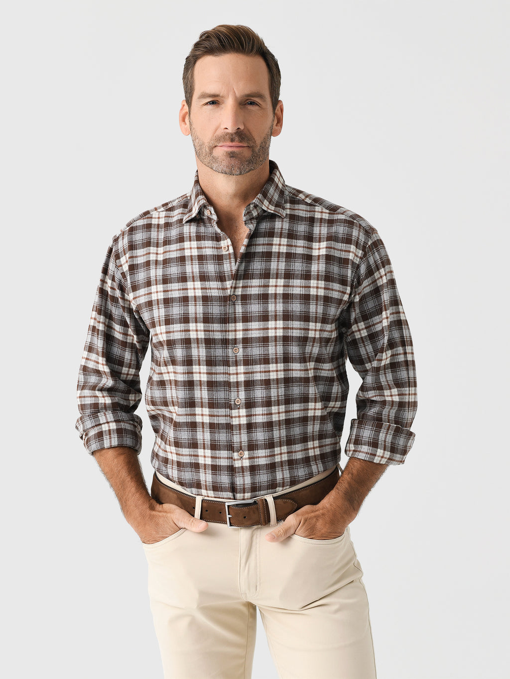 Miller Westby Men's Trevon Button-Down Shirt - Saint Bernard