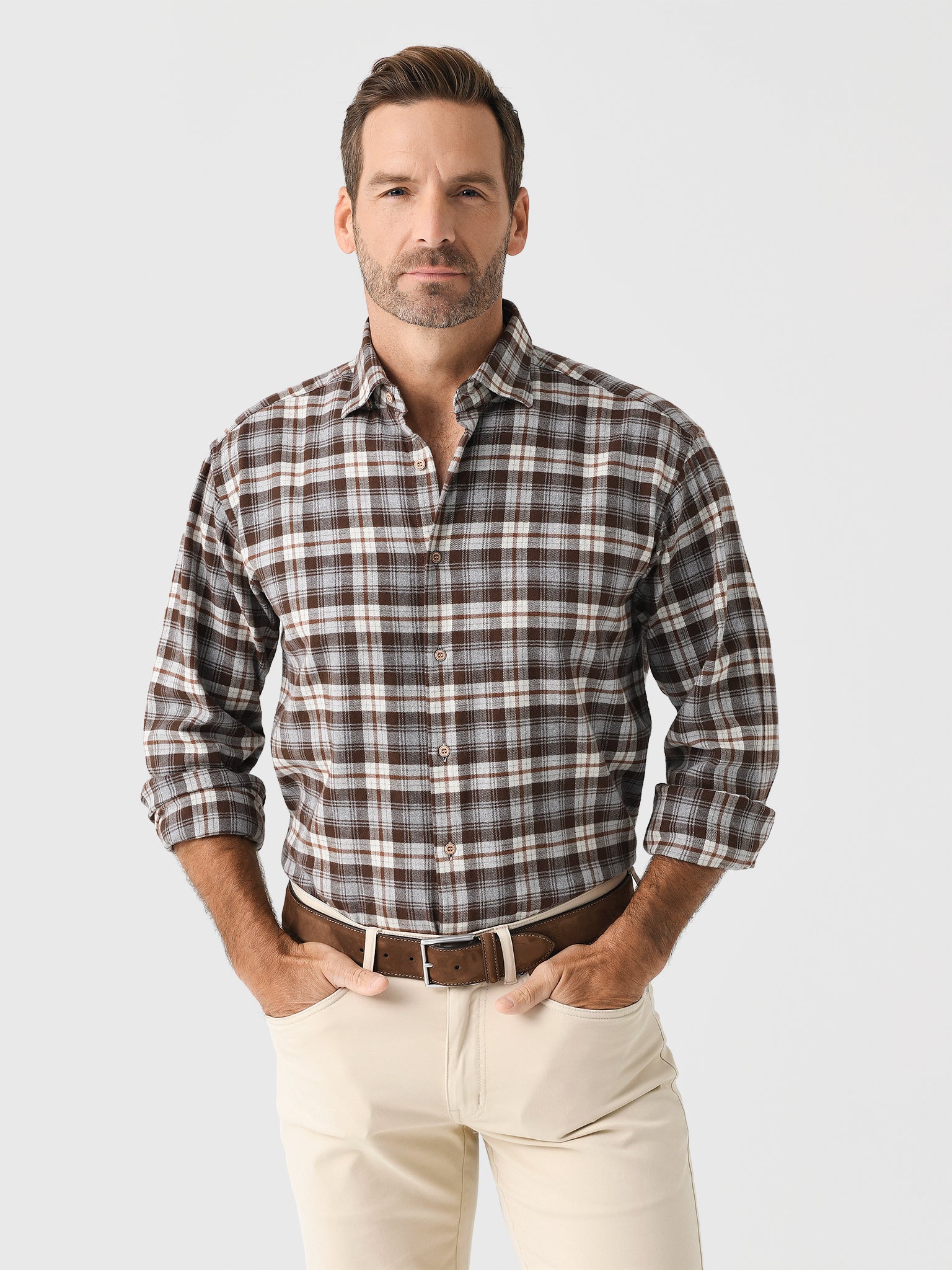 Miller Westby Men's Trevon Button-Down Shirt - Saint Bernard