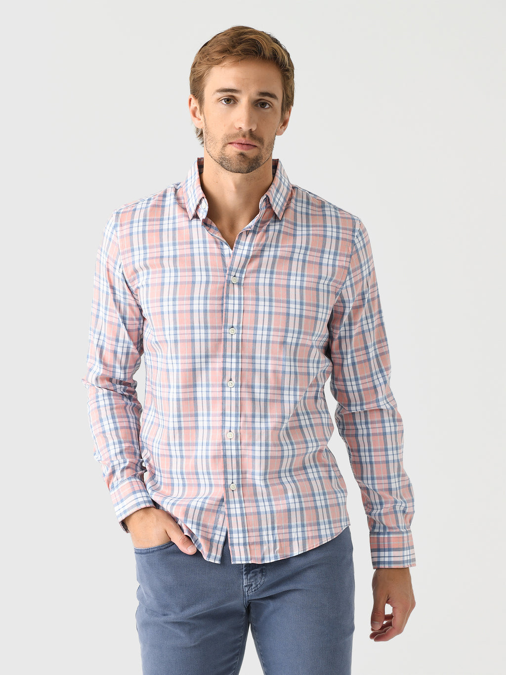 Faherty Brand Men's The Movement Shirt - Saint Bernard