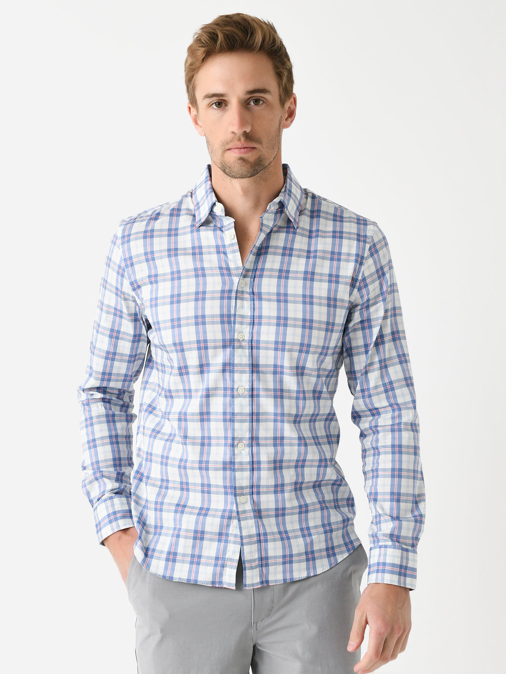 Faherty Brand Men's The Movement Shirt - Saint Bernard