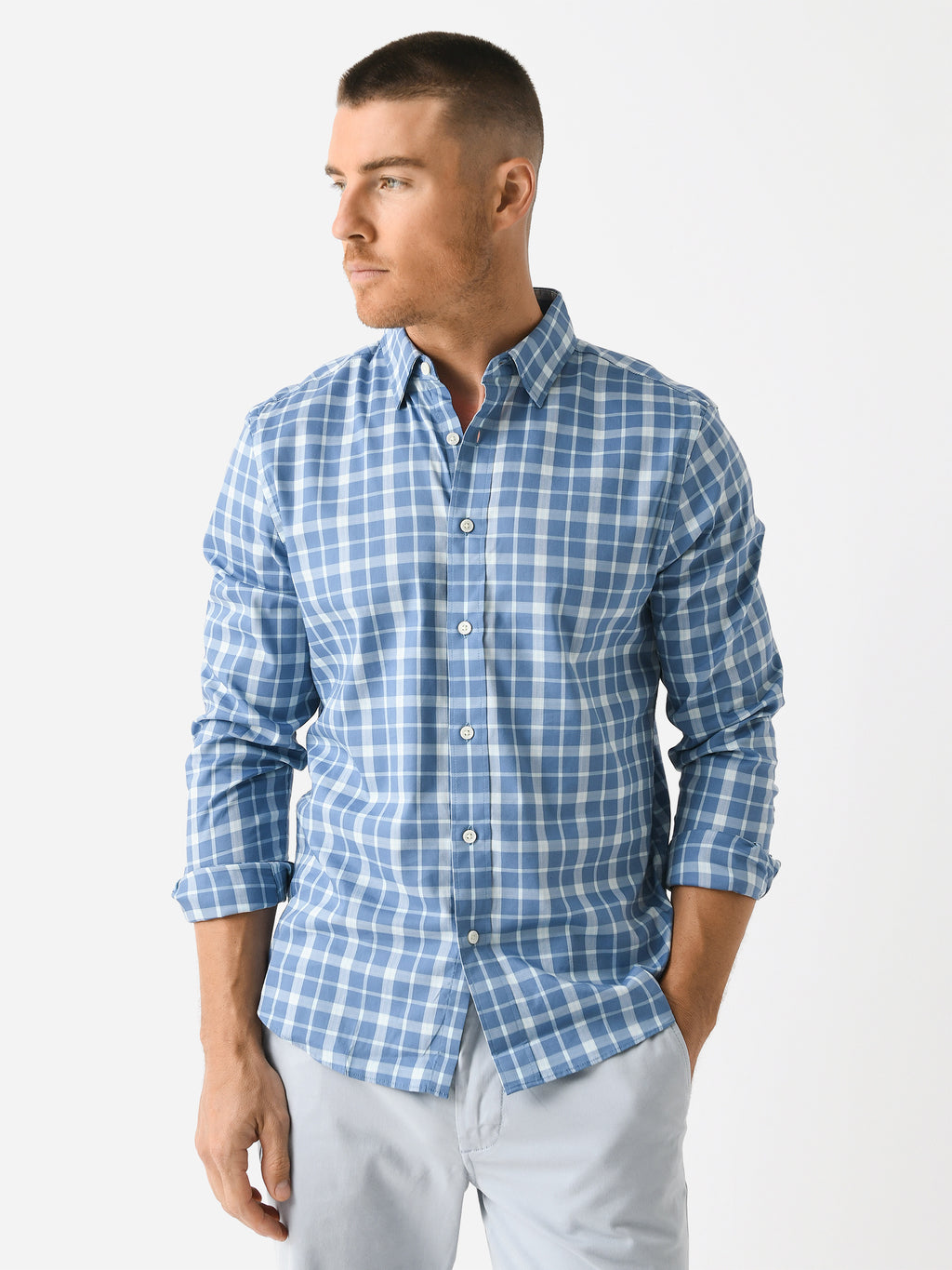 Faherty Brand Men's The Movement Shirt - Saint Bernard