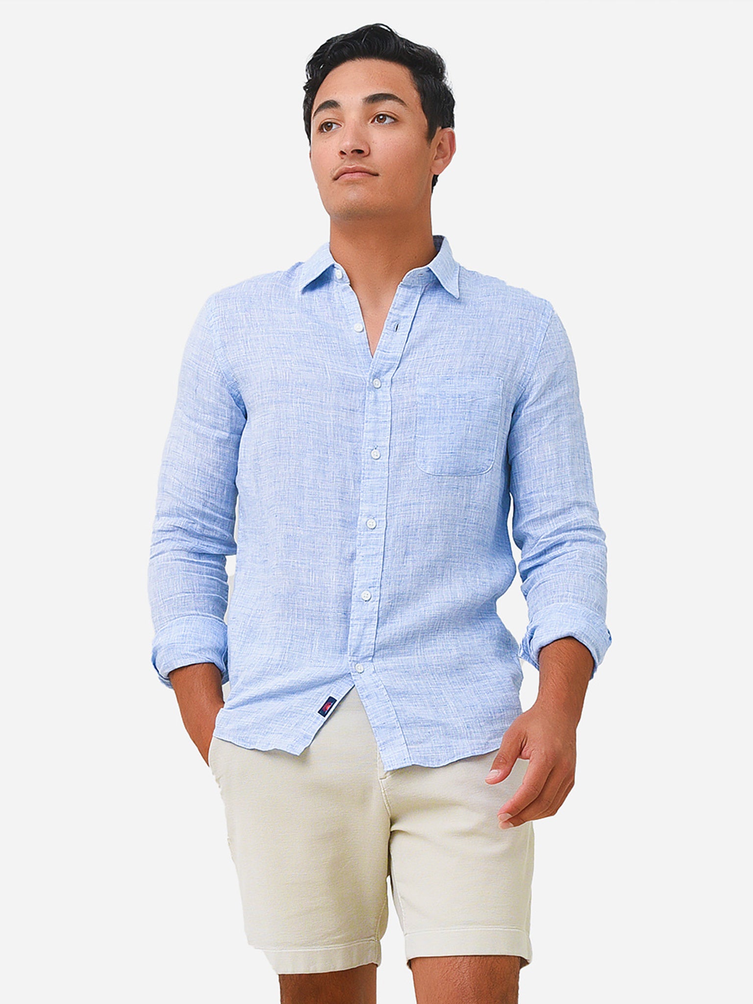 Faherty Brand Men's Linen Laguna Shirt - Saint Bernard