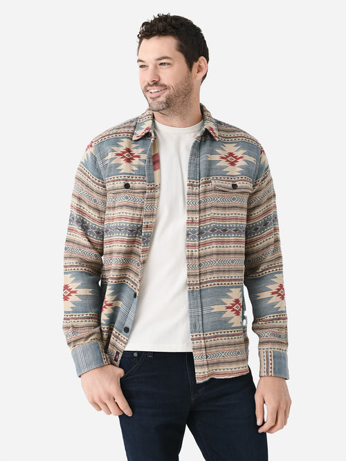 Faherty Brand Men's Doug Good Feather Canyon Overshirt