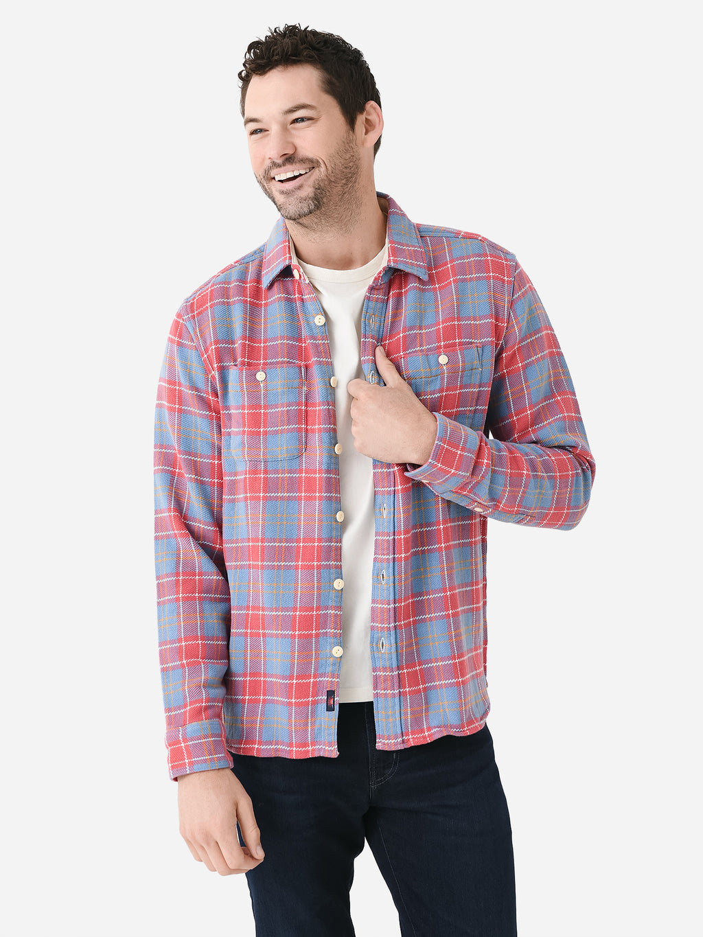 Faherty Brand Men's The Surf Flannel - Saint Bernard
