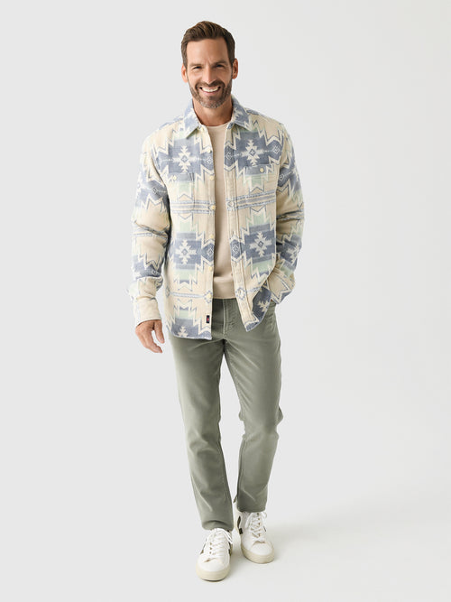 Faherty Brand Men's Doug Good Feather Surf Flannel