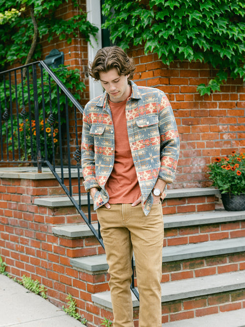 Faherty Brand Men's Doug Good Feather Canyon Overshirt