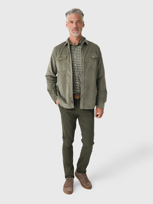 Faherty Brand Men's Stretch Terry Corduroy Workshirt