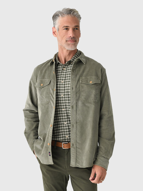 Faherty Brand Men's Stretch Terry Corduroy Workshirt