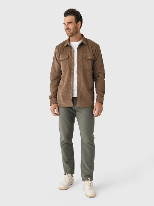Faherty Brand Men's Stretch Terry Corduroy Workshirt