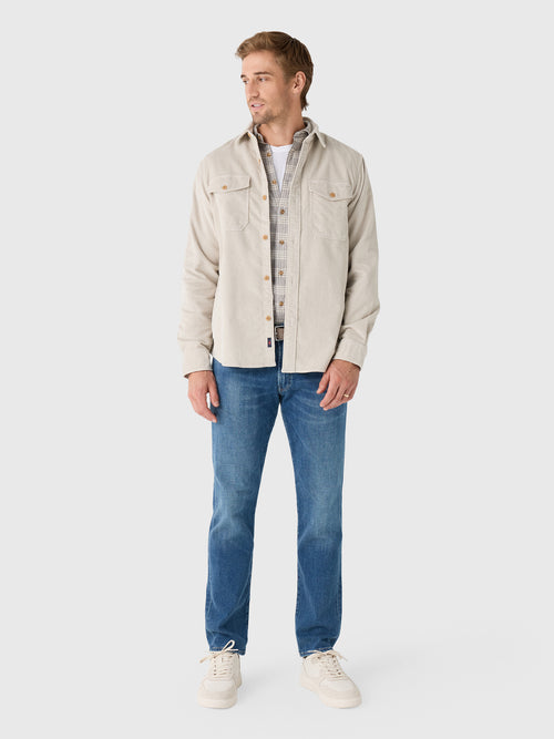 Faherty Brand Men's Stretch Terry Corduroy Workshirt - Saint Bernard