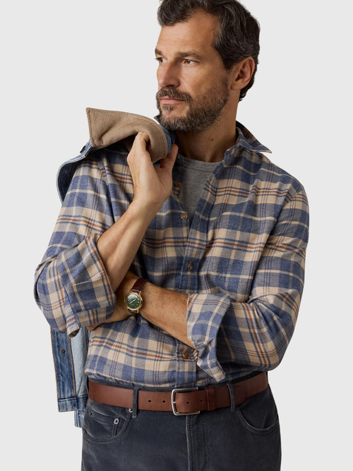 Faherty Brand Men's Timberline Brushed Twill Shirt