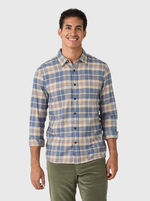 Faherty Brand Men's Timberline Brushed Twill Shirt - Saint Bernard