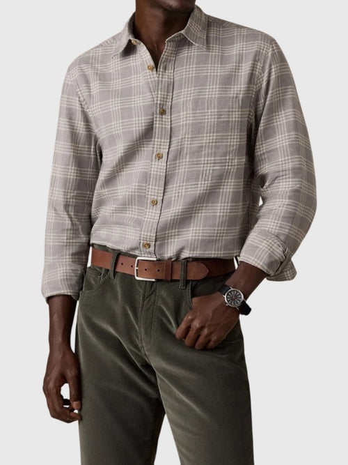 Faherty Brand Men's Timberline Brushed Twill Shirt