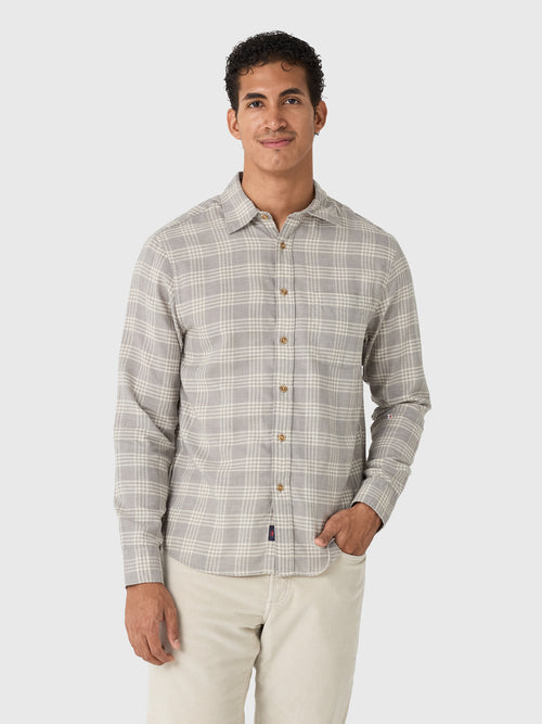 Faherty Brand Men's Timberline Brushed Twill Shirt - Saint Bernard