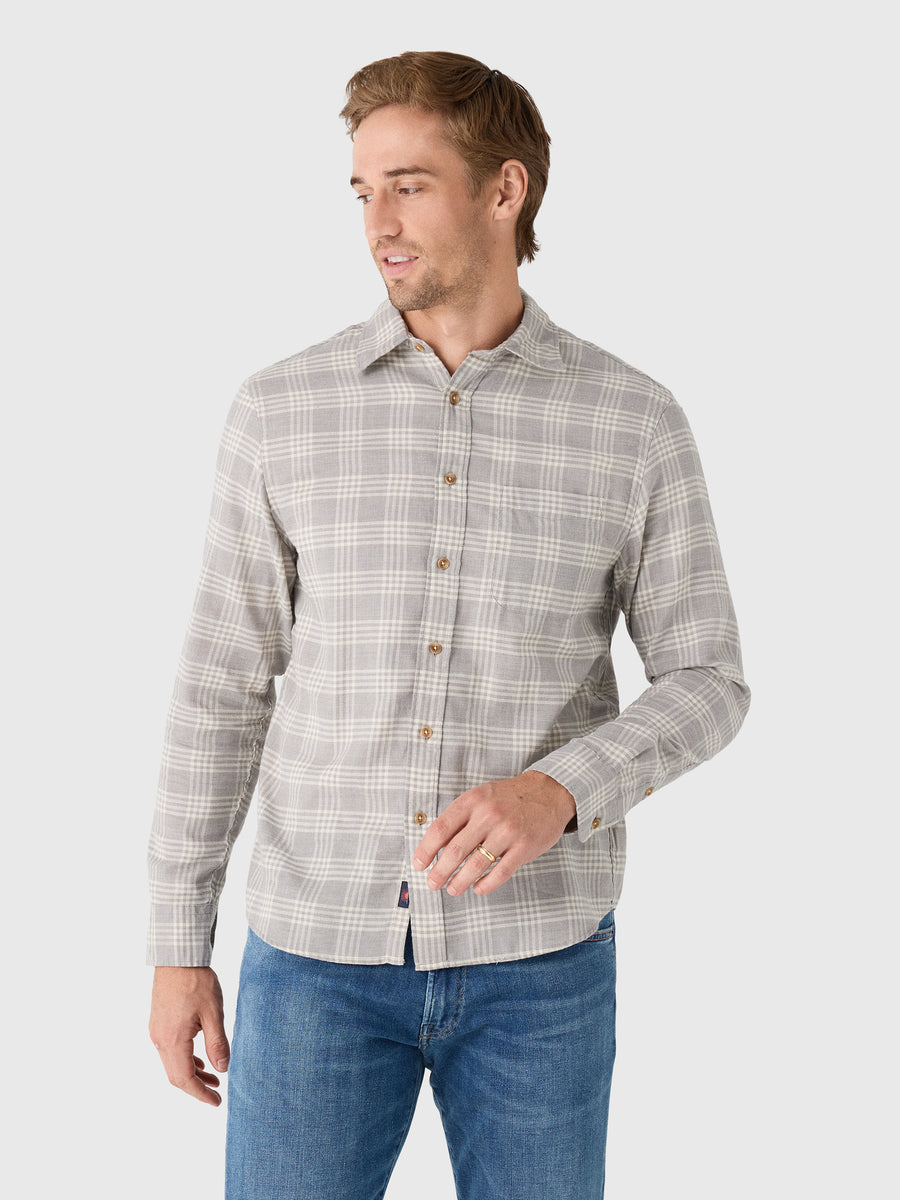 Faherty Brand Men's Timberline Brushed Twill Shirt - Saint Bernard