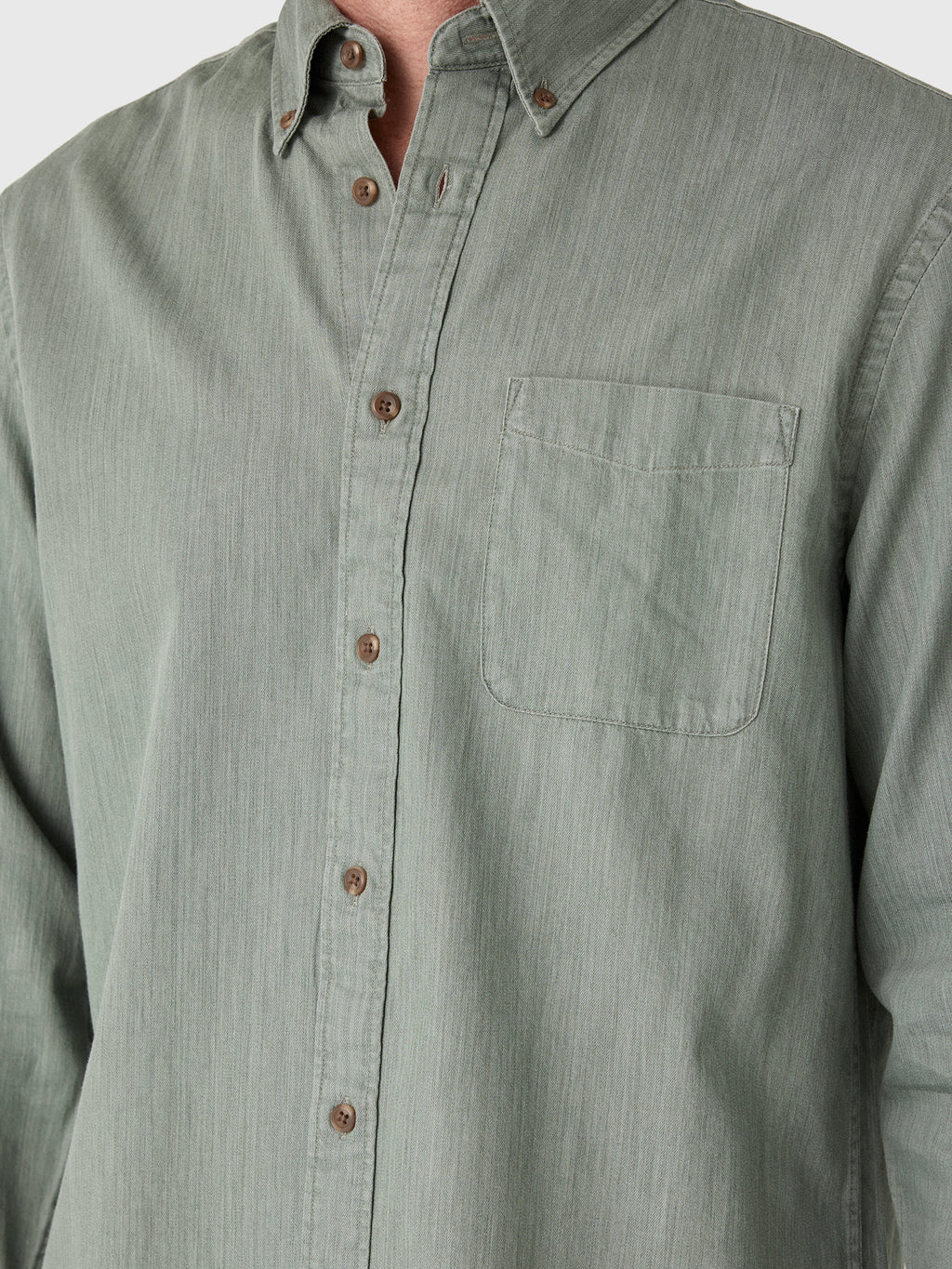 Faherty Brand Men's Patina Chambray Shirt - Saint Bernard