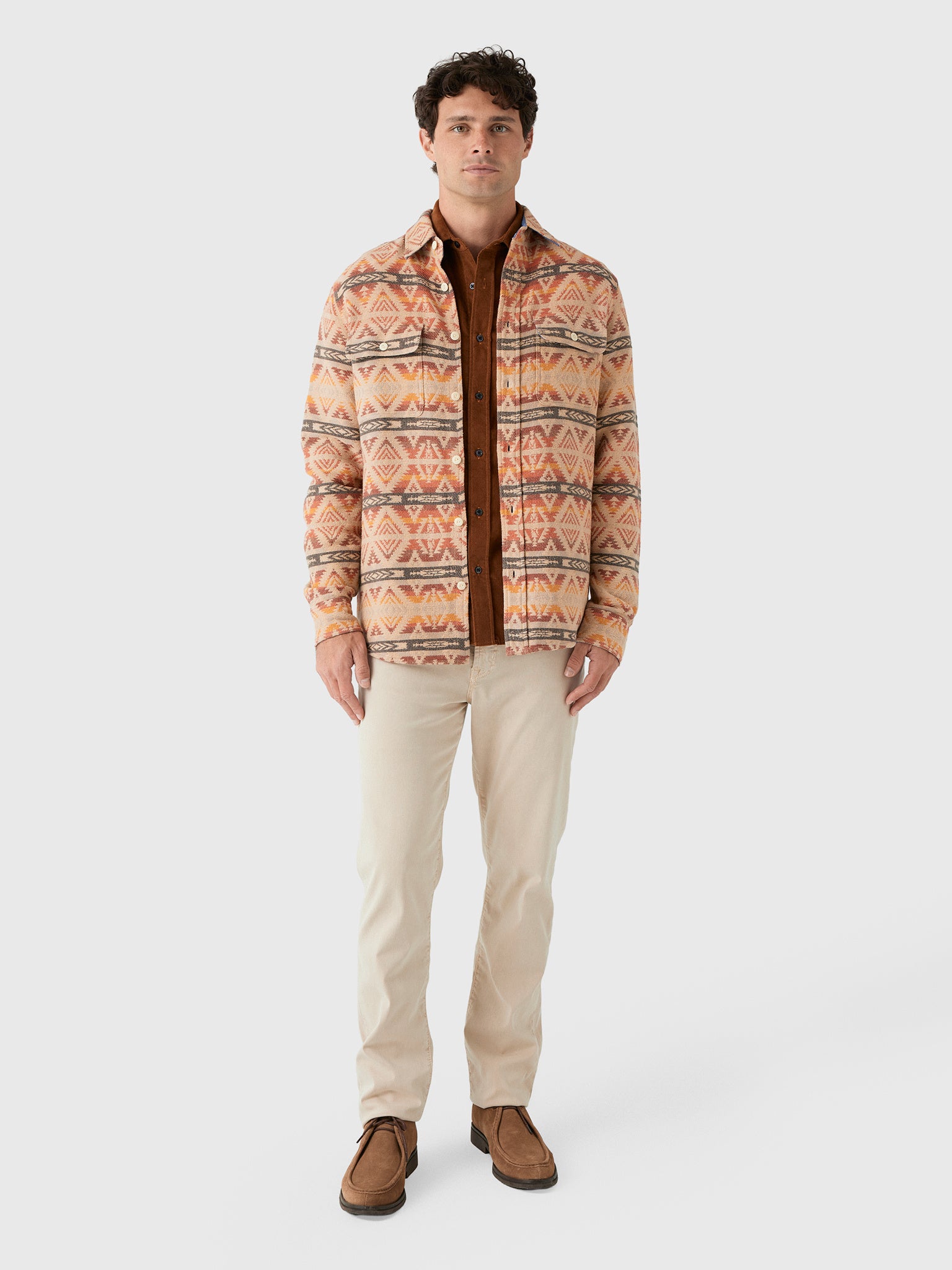 Faherty Brand Men's Lehi Canyon Overshirt - Saint Bernard