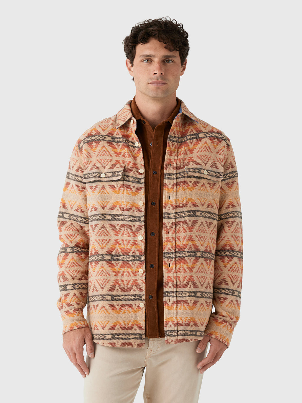 Faherty Brand Men's Lehi Canyon Overshirt - Saint Bernard