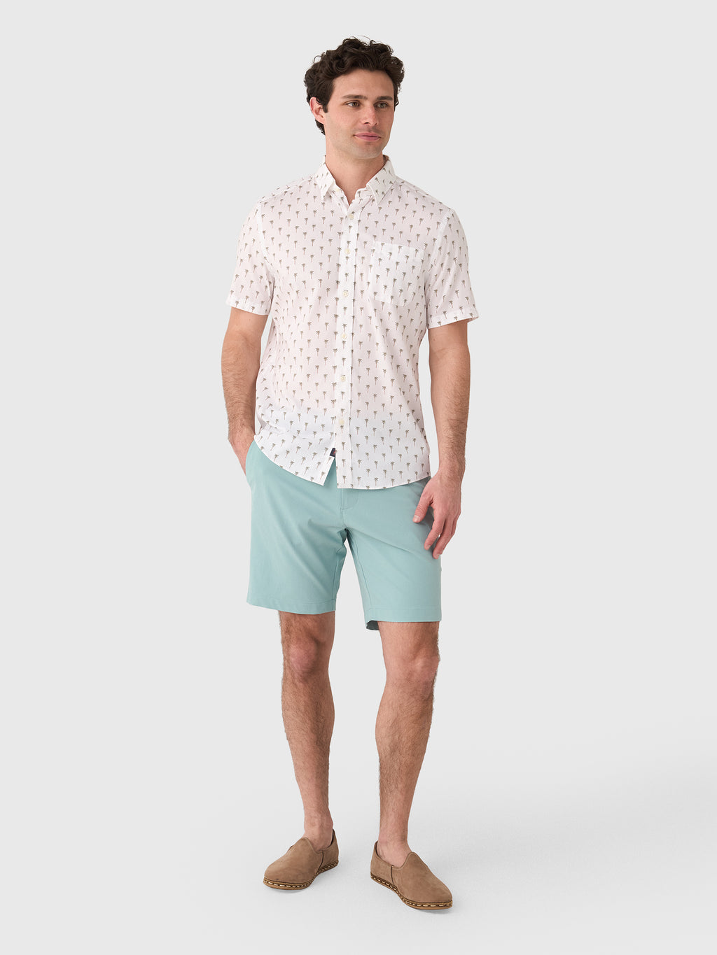 Faherty Brand Men's Short Sleeve Movement Shirt - Saint Bernard