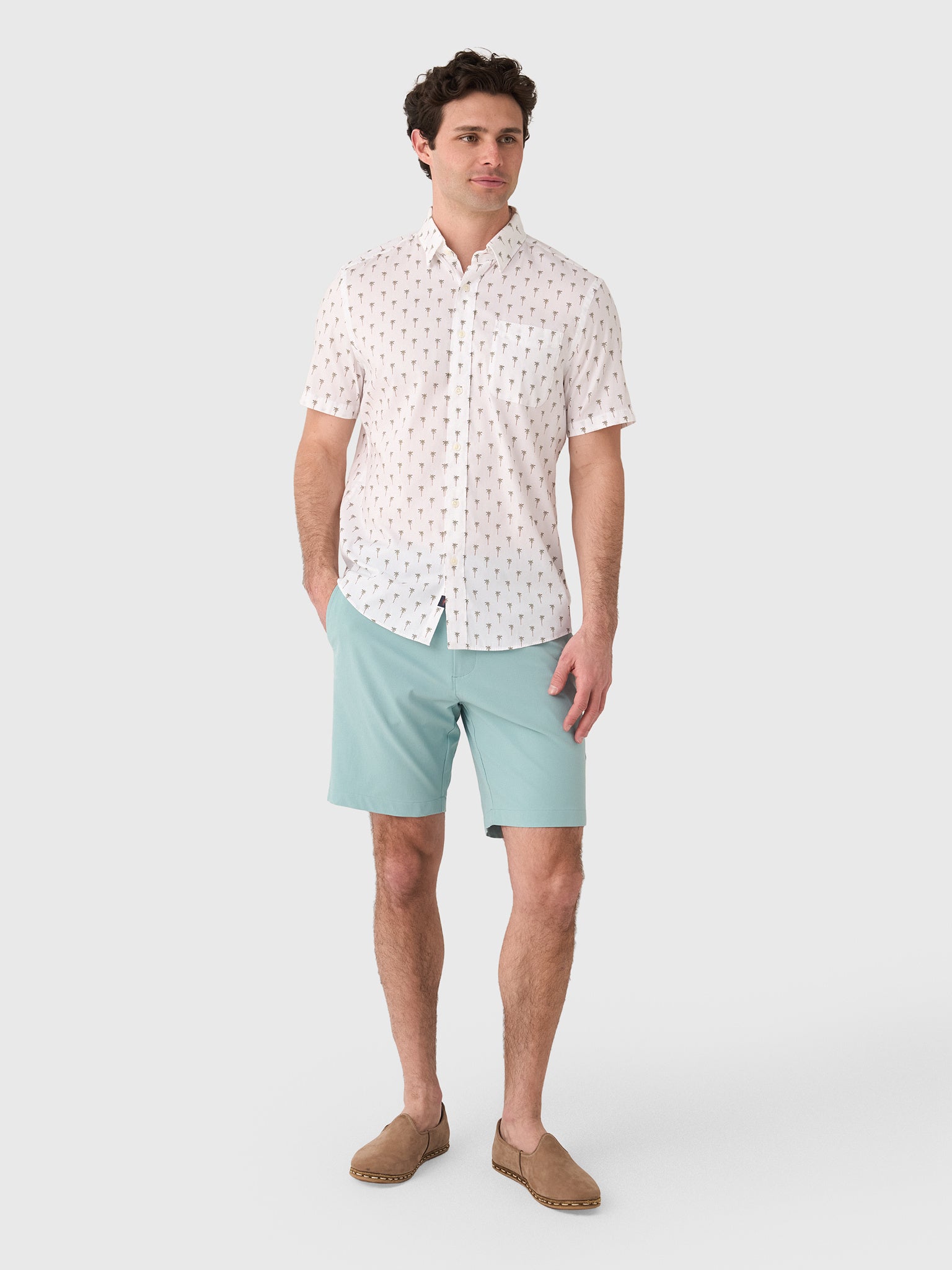 Faherty Brand Men's Short Sleeve Movement Shirt - Saint Bernard