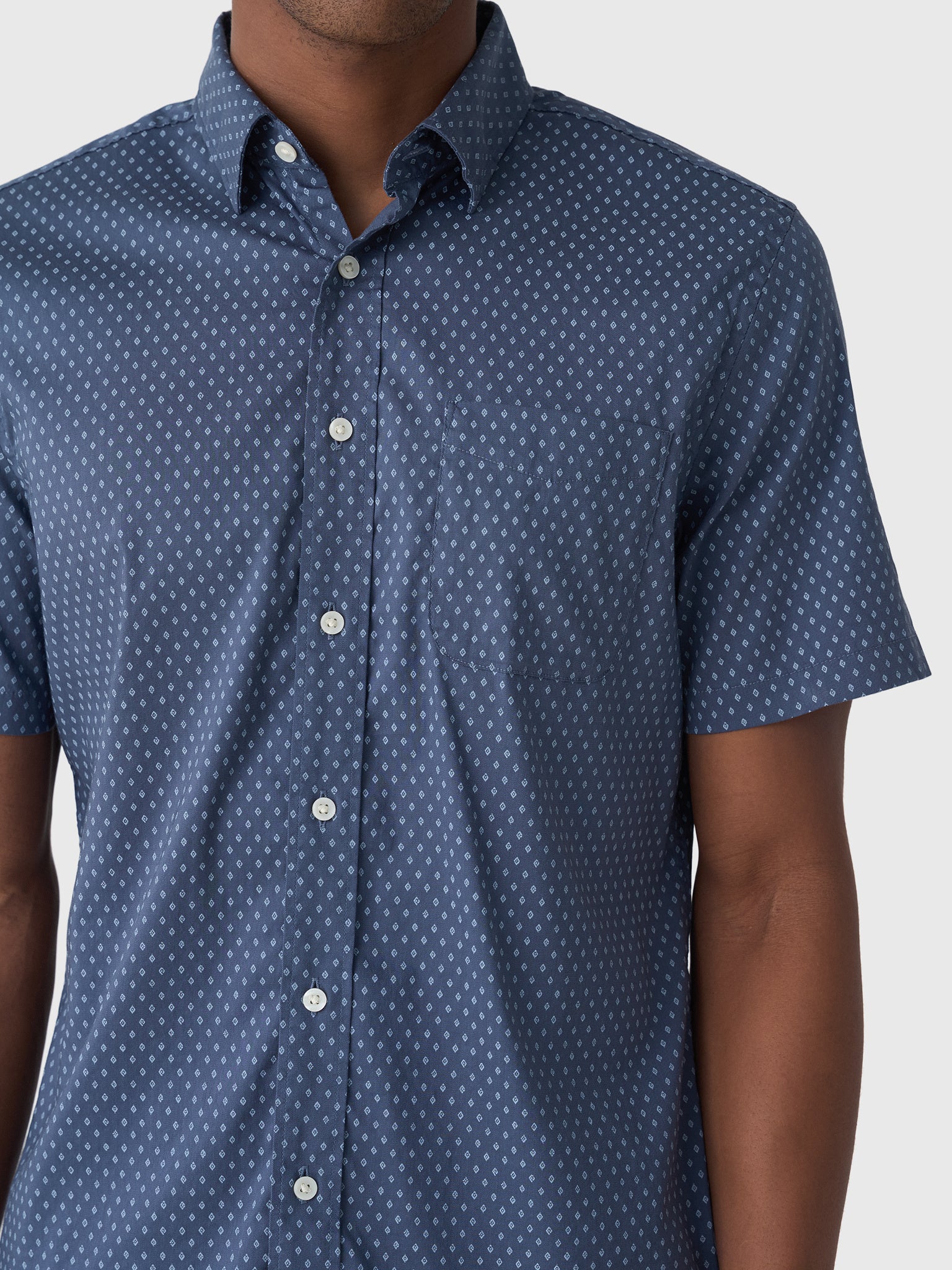 Faherty Brand Men's Short Sleeve Movement Shirt - Saint Bernard