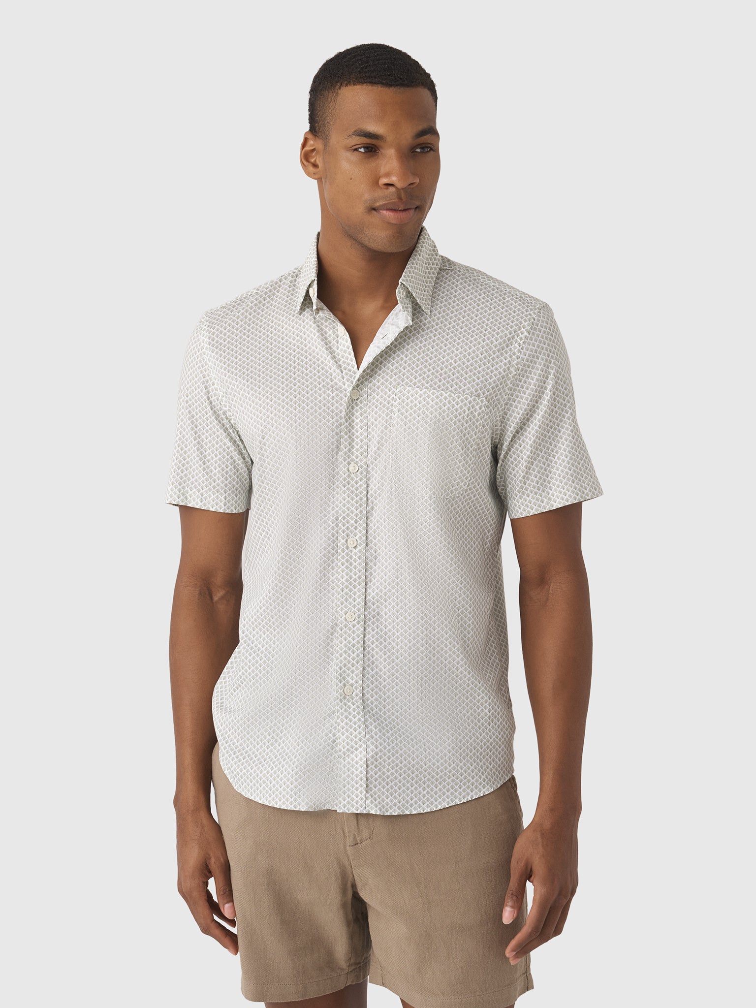 Faherty Brand Men's Short Sleeve Movement Shirt - Saint Bernard