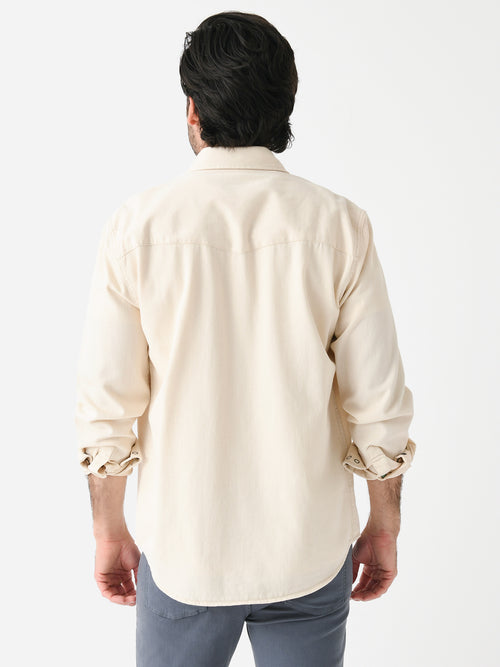 Faherty Brand Men's Denim Western Shirt