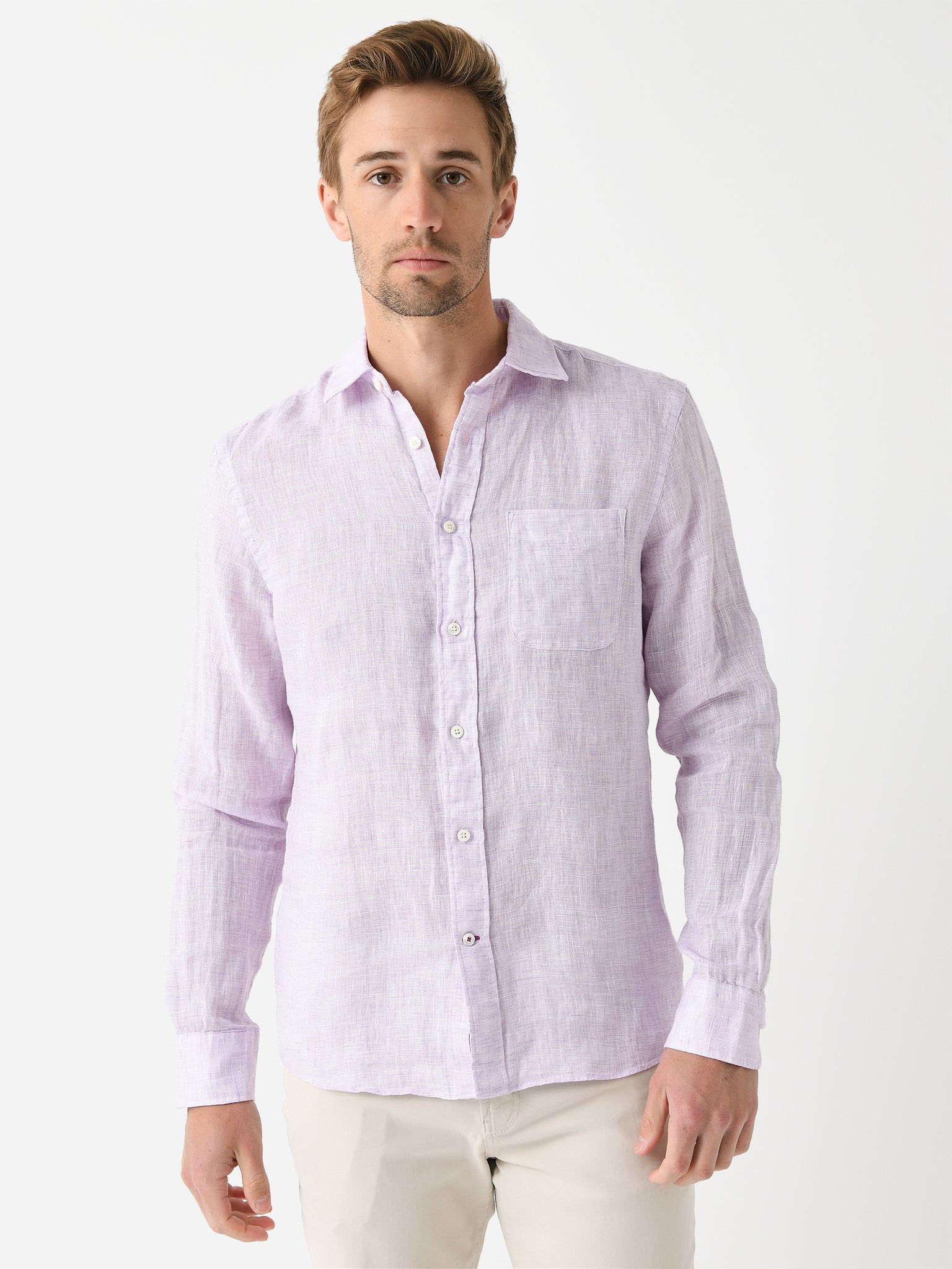 Faherty Brand Men's Linen Laguna Shirt - Saint Bernard