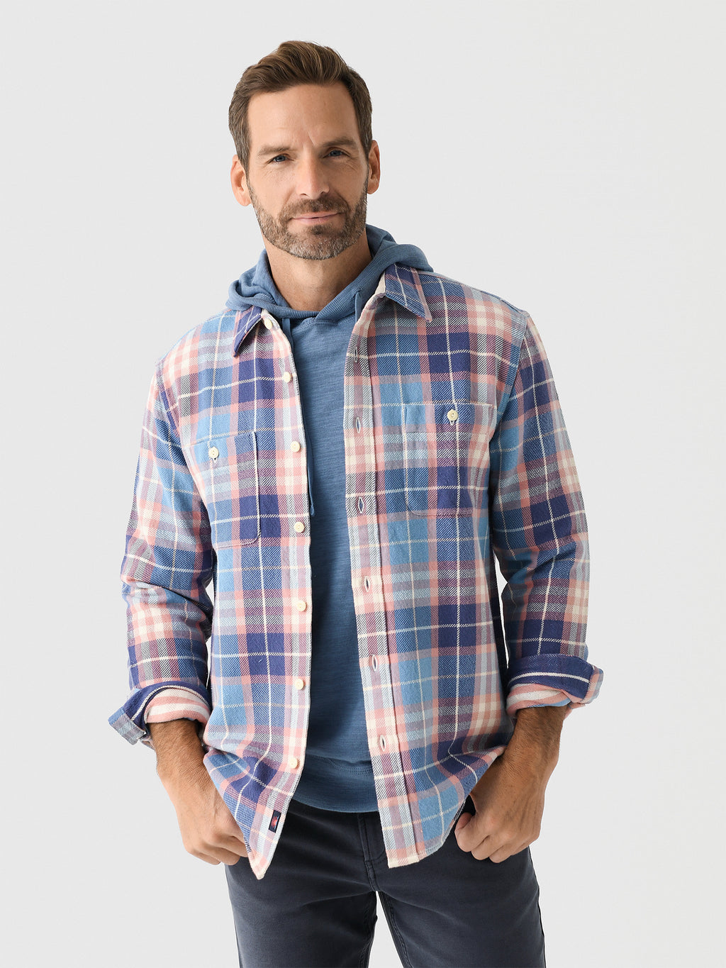 Faherty Brand Men's The Surf Flannel - Saint Bernard