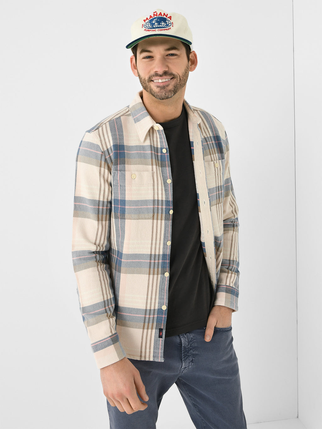Faherty Brand Men's The Surf Flannel - Saint Bernard