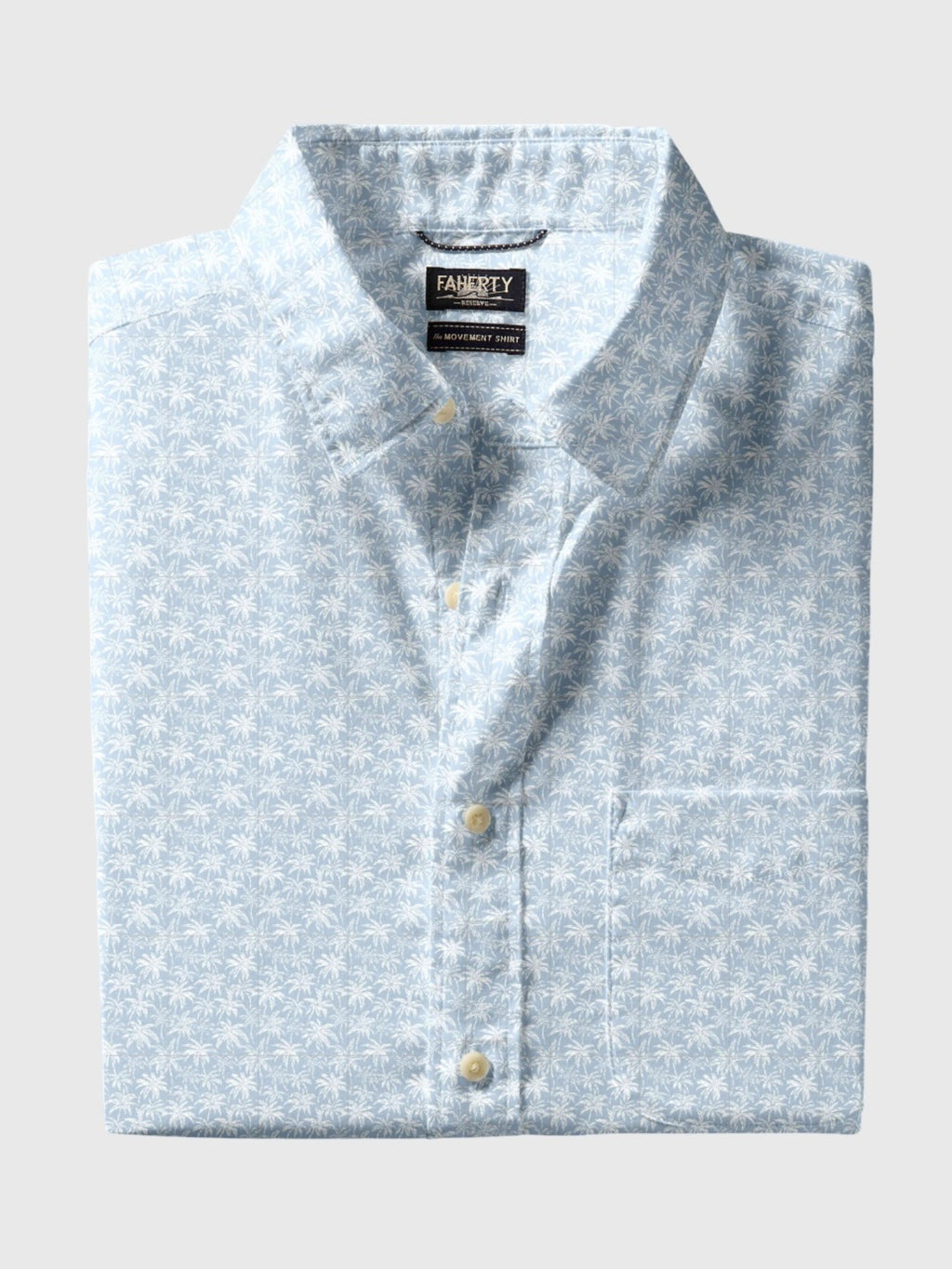 Faherty Brand Men's Short-Sleeve Movement Monterrey Shirt - Saint Bernard