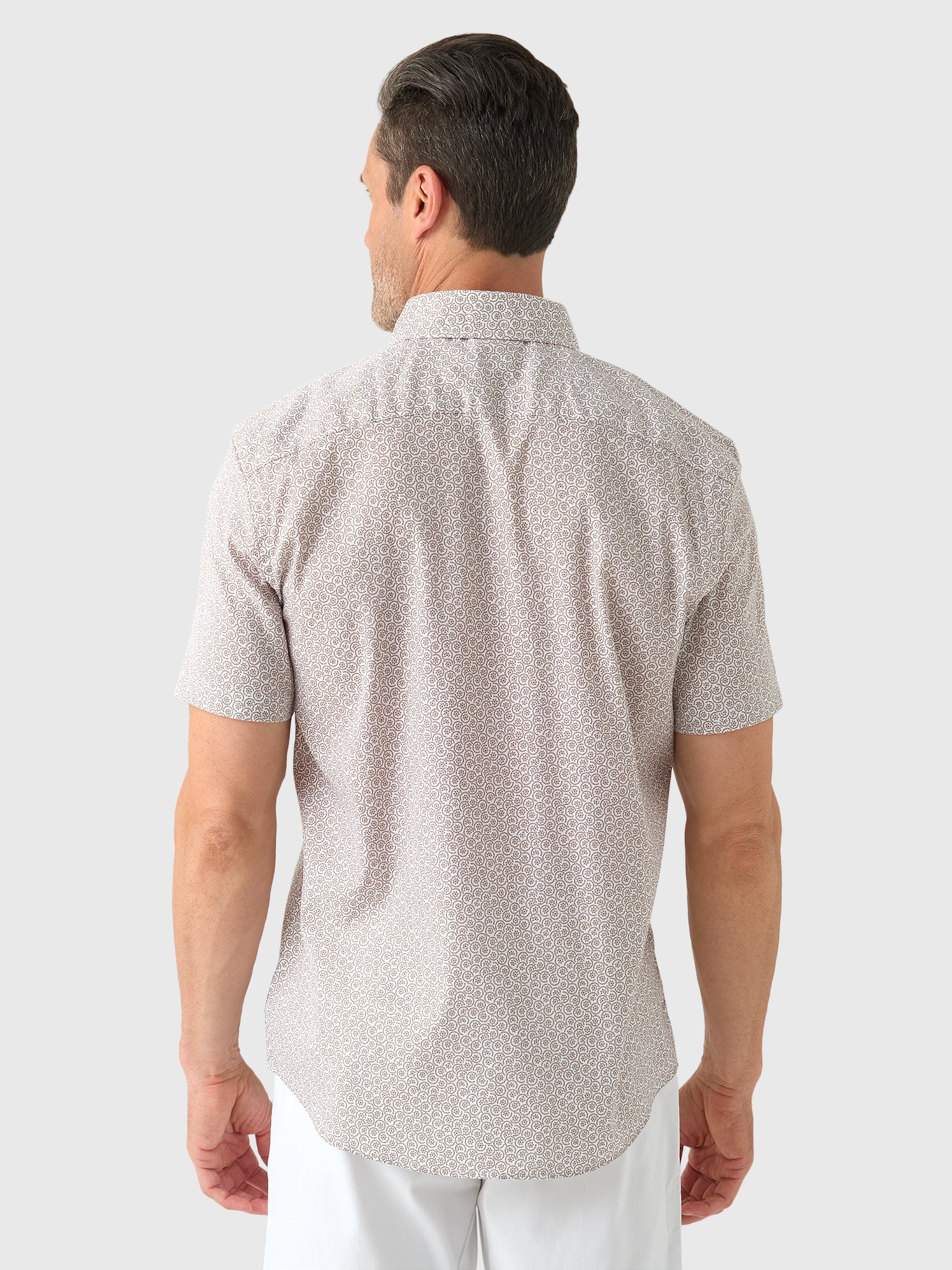 Faherty Brand Men's Short-Sleeve Movement Monterrey Shirt - Saint Bernard