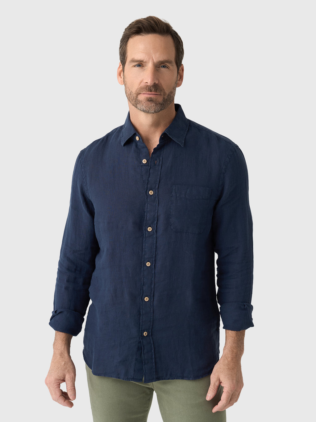 Faherty Brand Men's Linen Laguna Shirt - Saint Bernard