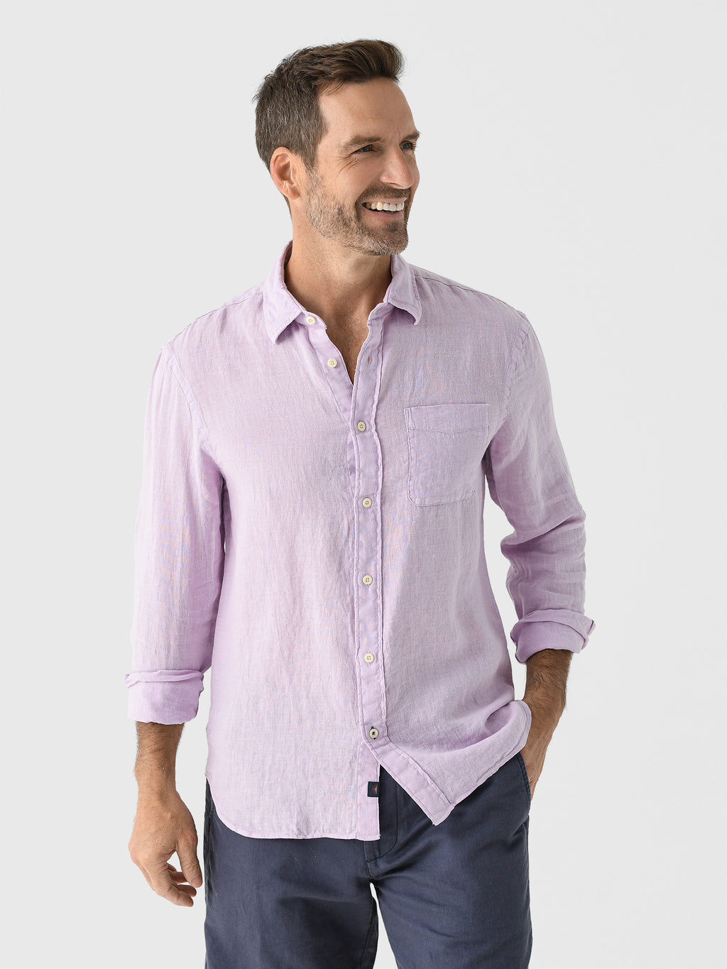 Faherty Brand Men's Linen Laguna Shirt - Saint Bernard