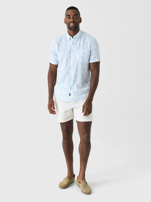 Faherty Brand Men's Short Sleeve Breeze Shirt