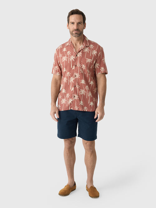 Faherty Brand Men's Short-Sleeve Breeze Camp Shirt